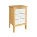 Winston Porter Jeanet 3 - Drawer Solid Wood Nightstand Wood in Brown | 25 H x 17 W x 13.75 D in | Wayfair 756BCB4957784749854645CDB690DD70