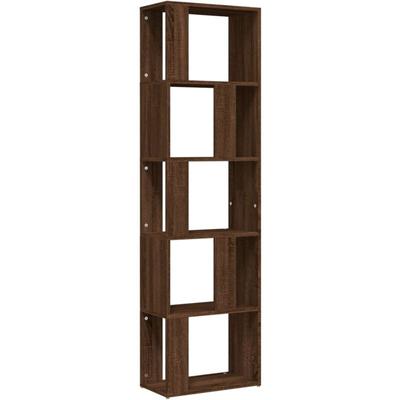 Vidaxl - Bücherregal Braun Eichen-Optik 45x24x160 cm Holzwerkstoff