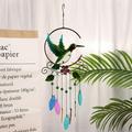 Chiccall Hummingbird Butterfly Wind Chime Metal Craft Decoration Garden Balcony Pendant Personalized Gifts on Clearance