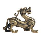 NUOLUX Statue Kirin Sculpture Kylin Figurine Lucky Chinese Dragon Good Ornaments Decor Tabletop Charmxie Bi Brass Yao Pi Shui