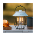 Portable Retro Camping Lantern Rechargeable Metal Handle Flashlight Vintage Light Outdoor Hanging Tent Light White