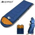 AYAMAYA Camping Sleeping Bags for Adults Lightweight Backpacking Sleeping Bag Compact Wearable Sleeping Bag with Arm Holes Warm 3-Season Camping Gear for Cold Weather[Right]