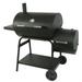 Expert Grill 28 Offset Steel Charcoal Smoker Grill with Side Firebox Black