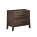 2 Drawers Wooden Nightstand, Warm Gray