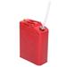 FEIKUQI Portable 20L 5 Gallon Petrol Jerry Can with Spout Red