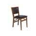 Retro Upholstered Back Ood Foldiing Chairs, Set Of 2 by Stakmore in Fruitwood
