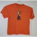 Disney Shirts | Men's Vintage 90s Disney Theme Park T Shirt Embroidered Goofy L/Xl 48" Chest | Color: Orange | Size: Xl