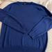 J. Crew Sweaters | J Crew Cotton Cashmere Royal Blue Sweater Sz Large | Color: Blue | Size: L