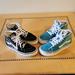 Vans Shoes | Bundle Of 2 Pairs Of Vans Old Skool High Top Suede Sneakers, Size 13 | Color: Black/Blue | Size: 13b