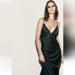 Zara Dresses | $140 Nwt Zara Studded Slip Dress Limited Edition S | Color: Black | Size: S