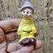 Disney Art | Disney Snow White Dopey Dwarf Figurine Porcelain Vintage | Color: Purple/Yellow | Size: Os