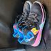 Nike Shoes | Nike Kyrie Irving 5 Just Do It Neon Black Pink Basketball Shoes 2y | Color: Black/Pink | Size: 2g
