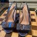 Kate Spade Shoes | Kate Spade Grey Glitter Sling Back Pumps. Size 7 | Color: Gray | Size: 8
