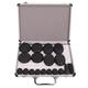 Portable Massage Stone Warmer Set, 18 Pcs Electric Spa Hot Stones Massager Heater Kit with Warmer Box, Basalt Hot Stones Heater Kit for Professional Home Spa Relaxing Healing Pain