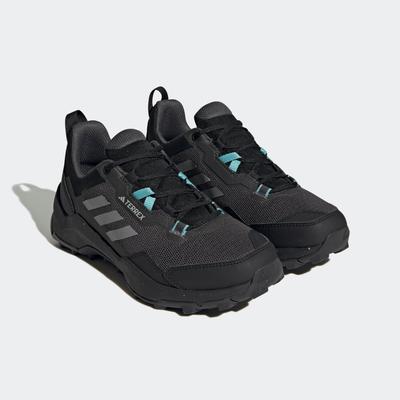 Wanderschuh ADIDAS TERREX "TERREX AX4", Gr. 38, schwarz (core schwarz, grau three, mint ton), Synthetik, Textil, sportli