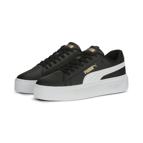 „Sneaker PUMA „“Smash Platform v3 Sneakers Damen““ Gr. 41, schwarz-weiß (black white gold) Schuhe Sneaker“
