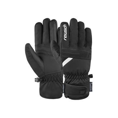 Skihandschuhe REUSCH "Baldo R-TEX XT", Damen, Gr. 10,5, schwarz-weiß (schwarz, weiß), 80% Polyester, 19% Polyurethan, 1% Elasthan, mehrfarbig, klassisch, Handschuhe, warm und wasserdicht Image
