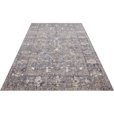 Teppich HANSE HOME "Port Said", blau (creme,blau), B:155cm H:3mm L:235cm, Polypropylen (PP), Teppiche, In-& Outdoor, Läufer, Wetterfest, Balkon, Wohnzimmer, Orient Image