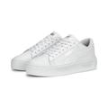 Sneaker PUMA "Smash Platform v3 Sneakers Damen" Gr. 39, weiß (white silver metallic) Schuhe Sneaker