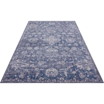 Teppich HANSE HOME "Alexandria", blau, B:190cm H:3mm L:280cm, Polypropylen (PP), Teppiche, In-& Outdoor, Läufer, Wetterfest, Balkon, Wohnzimmer, Orient Image
