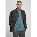 Outdoorjacke URBAN CLASSICS "Herren Oversized Trucker Jacket" Gr. M, schwarz (black raw) Herren Jacken Outdoorjacken