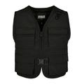 Jerseyweste URBAN CLASSICS "Damen Ladies Short Tactical Vest" Gr. XS, schwarz (black) Damen Westen
