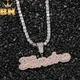 TBTK-Collier personnalisé avec nom pour femme bijoux Hip Hop pendentif personnalisé lettre Bubble