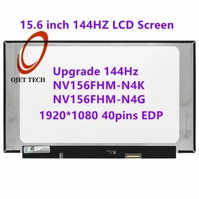 15.6 pouces IPS 144Hz écran LCD pour ordinateur portable NV156FHM-N4K adapté NV156FHM-N4N