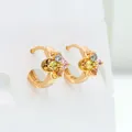 Boucles d'oreilles en forme de fleur pour bébé bijoux en or pour femmes et enfants idée cadeau