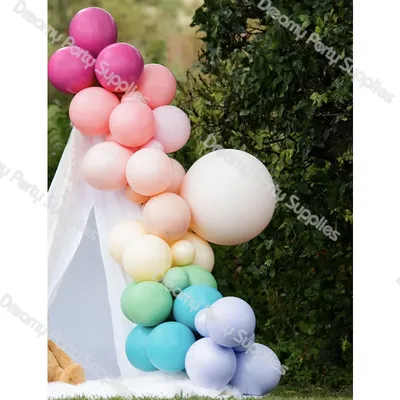 Arche de ballon double couche arc-en-ciel épaissie pour enfants décoration de mariage fond de