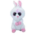 Ty Beanie – poupée en peluche à grands yeux réversible 15CM lapin rose blanc scintillant peluche