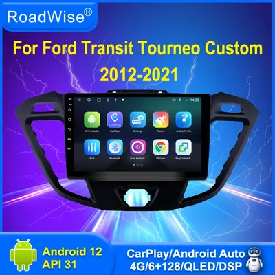 Roadwise – Autoradio multimédia Carplay Android 12 DVD GPS 4G 2din pour Ford Transit Tourneo