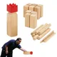 Kubb – jeu d'échecs en bois pour adultes et famille jeu d'extérieur jeu de lancer dans la cour