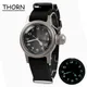 THORN-Montre Militaire Rétro pour Homme Diamètre 36mm Mouvement NH35 C3 Super Shoous Montre