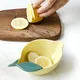 Filles en céramique en forme de citron pour salade et dessert ustensiles de service bol à fruits