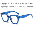 Lunettes carrées optiques féminines surdimensionnées lunettes de prescription myopie-0.5 à-6.0