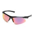 Skechers Men's Semi-Rimless Sport Wrap Sunglasses | Black | Plastic