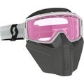 Scott Primal Safari Facemask Maschere da neve bianche/rosa, bianco-rosa