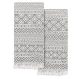 Authentic Hotel and Spa Turkish Cotton Sea Breeze Pestemal Beach Towel (Set of 2)