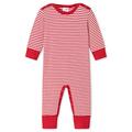 Schiesser Unisex Baby Anzug mit Vario Fuß Kleinkind-Schlafanzüge, rot weiß gestreift, 74