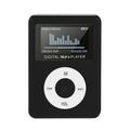 VANLOFE MP3/MP4 Player USB Mini MP3 Player LCD Screen Support 32GB Micro SD TF Card BK