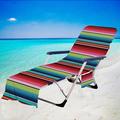 WMYBD Pillow Cases Stripe Chair Cover Printed Beach Towel Polyester Cotton Lounge Chair Towel Gifts