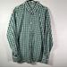 J. Crew Shirts | J. Crew Factory Green Checked Long Sleeve Dress Shirt Large | Color: Green/White | Size: L