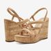 Jessica Simpson Shoes | Jessica Simpson Simina Cork Wedge Sandals | Color: Tan | Size: Various