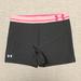 Under Armour Shorts | Grey Under Armour Alpha 3” Compression Running Shorts | Color: Gray/Pink | Size: M