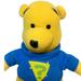 Disney Toys | 2008 Disney Super Slueth Winnie The Pooh Plush 7" Stuffed Animal Toy Blue Shirt | Color: Yellow | Size: Small (6-14 In)