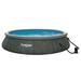 Funsicle 15ft x 36in Round QuickSet Designer Above Ground Pool Dark Herringbone with Cartridge Filter Pump Age 6 & up