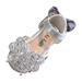 JDEFEG Toddler Boots for Girls Fashion Spring and Summer Girls Shoes Dress Performance Dance Shoes Rhinestone Sequins Cartoon Butterfly Light and Comfortable Big Girls Glitter Rain Boots Silver 24