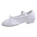 JDEFEG Casual Womens Shoes Size 9 Women s Canvas Dance Shoes Soft Soled Training Shoes Ballet Shoes Sandals Dance Casual Shoes Low Wedge Formal Shoes White 40