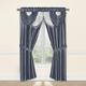 Regal Home Collections Curtain, Polyester, Silver, 54"X84" 5PCs. Window Set